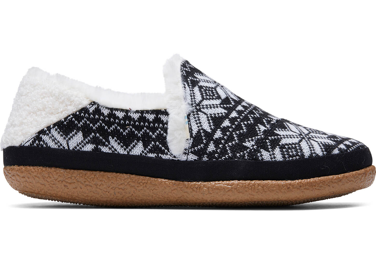 Toms Fair Isle Knit India - Womens Slippers - Black - NZ - 381579RWD